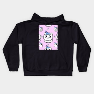 Bubblegum Happy Unicornia Ball; Pink Unicorn pattern; From: Unicornia Ball Collection Kids Hoodie